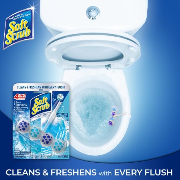 Soft Scrub 4-in-1 Rim Hanger Toilet Cleaner 6 Count