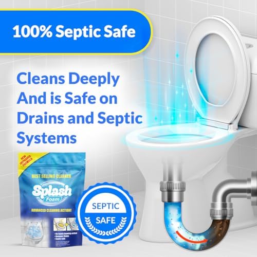 Splash Foam Toilet Cleaner Self Activating Powder