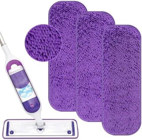 Yicotira Reusable Power Mop Refill Pads 3 Pack