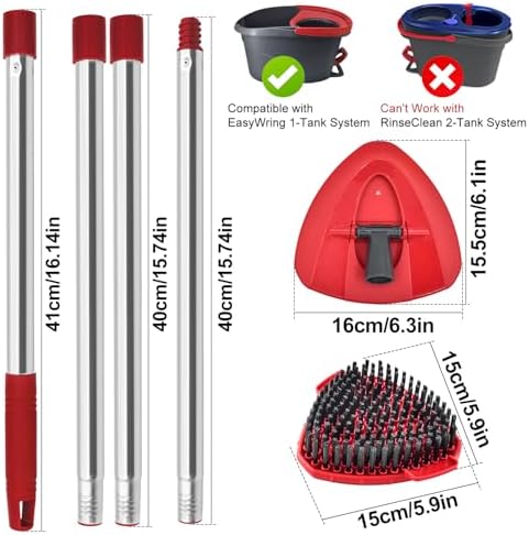 Aiyiried Mop Handle Set for O Cedar Spin Mop