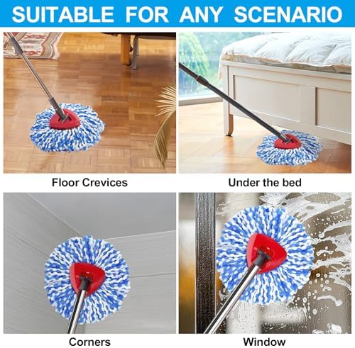 10 Pack Jobvert Mop Heads for O-Cedar RinseClean 2-Tank System