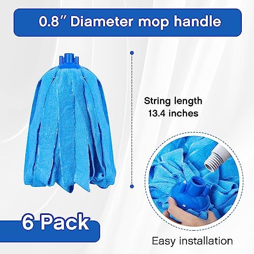 Tanlade 6 Pcs Microfiber Mop Head Replacement for 08 Inch Handle 1