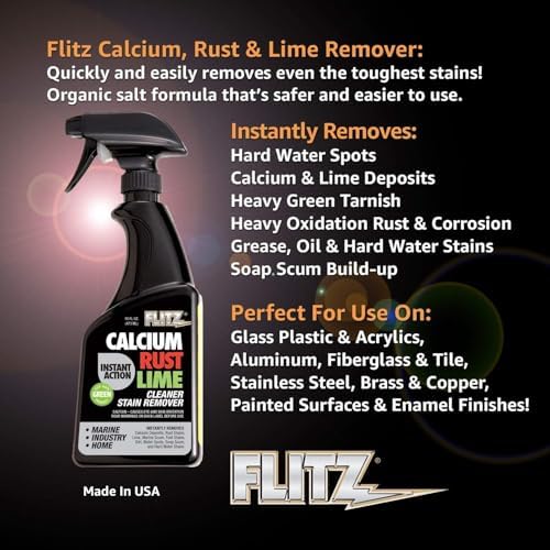 Flitz Calcium Rust Lime Remover - 16oz 6 Pack