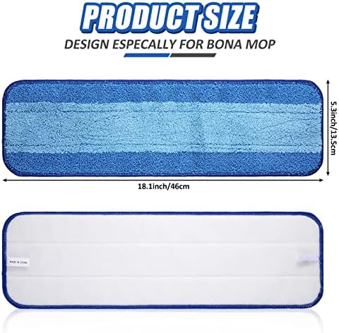 Gandeer 20Pcs Microfiber Cleaning Pads for Bona Mop Reusable Replacement Heads