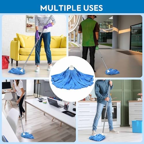 Matthew Microfiber Cloth Mop Refill with 54 Stainless Steel Handle