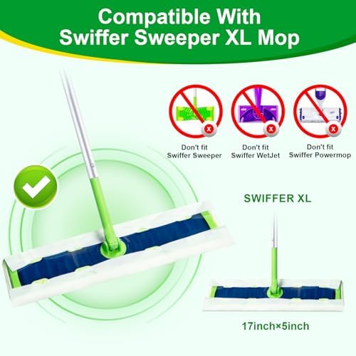 20 Count XL Heavy Duty Dry Mop Pads for Swiffer XL