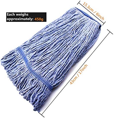NIUBEE Heavy Duty Commercial Mop Head Refills 4 Medium