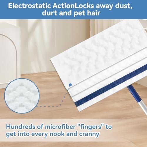 ZQZiQi 50 Count XL Microfiber Mop Pads for Bona