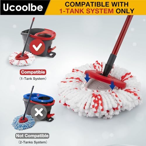 Ucoolbe Upgraded Mop Refill 3 Pack for O Cedar