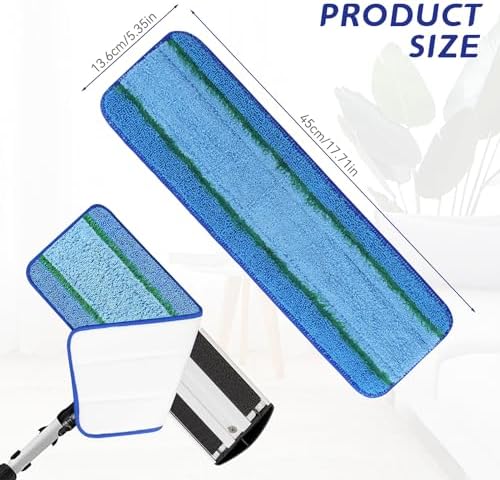 Upgraded Microfiber Mop Pads for Rubbermaid 18 Inch Mops 8 Pack