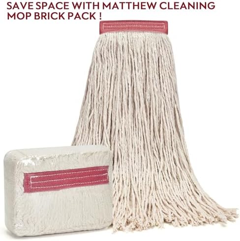 Matthew Cleaning 16oz 3-Pack Cotton Mop Heads