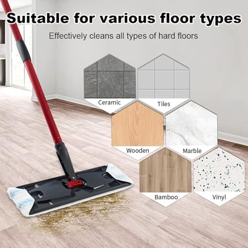 5Pcs Microfiber Replacement Rags for H2Pro Mop System