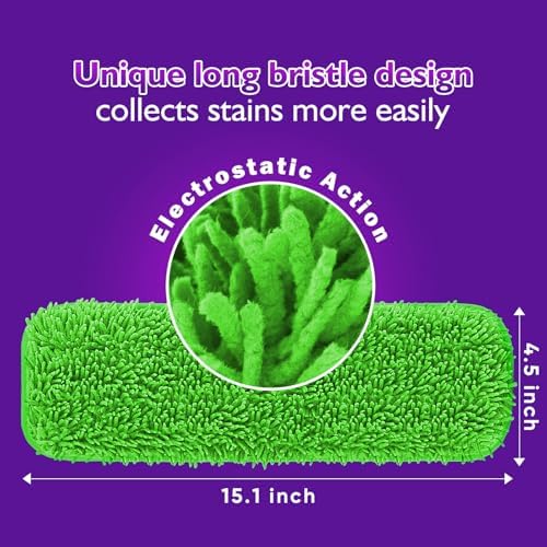 UNIMADE Reusable Mop Pads 8 Pack for Swiffer PowerMop