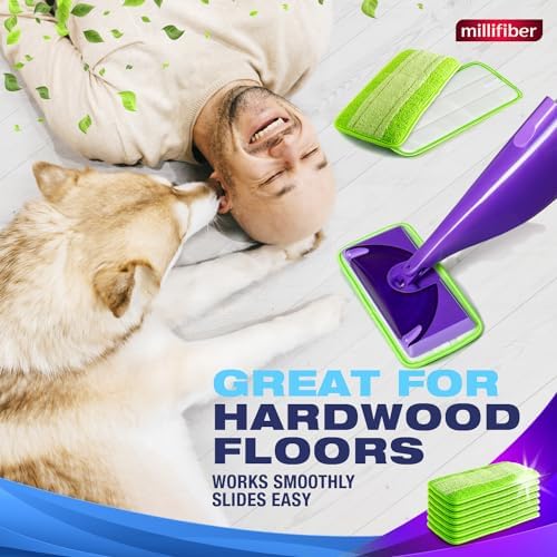 Millifiber Reusable Mop Pads 4 Pack - Eco-Friendly Swiffer WetJet Refill