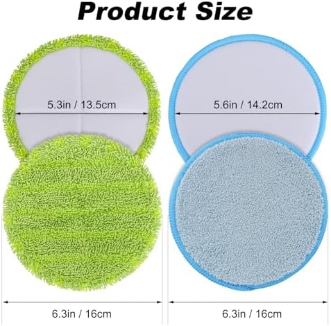 GreeSuit 63inch Spin Electric Mop Pads 10 Pack