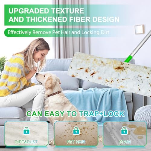 SAUAUSUN 40 Count XL Mop Pad Refills for Swiffer XL