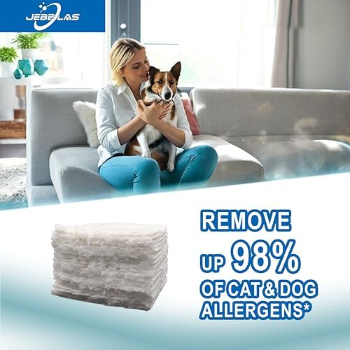 JEBBLAS Heavy Duty Mop Pads Refills - 40 Pcs Multi Surface