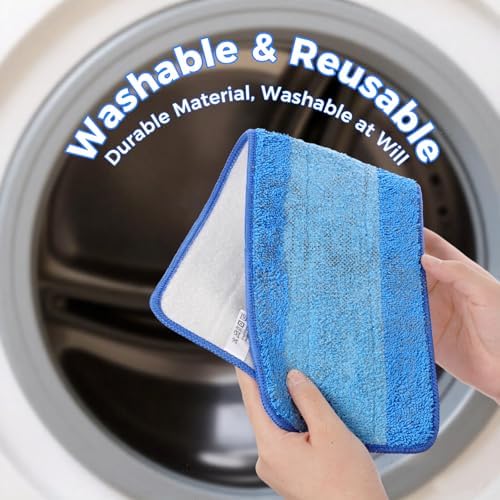 12-Pack Microfiber Mop Pads for Bona Mop Washable Reusable