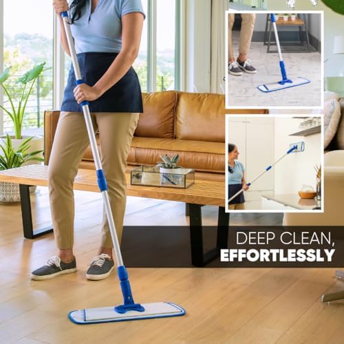 18 inch Microfiber Mop Pads - 18 Pack Machine Washable Reusable 1