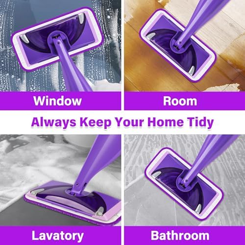 FORSPEEDER 6 Pack Reusable Mop Pads for Swiffer WetJet