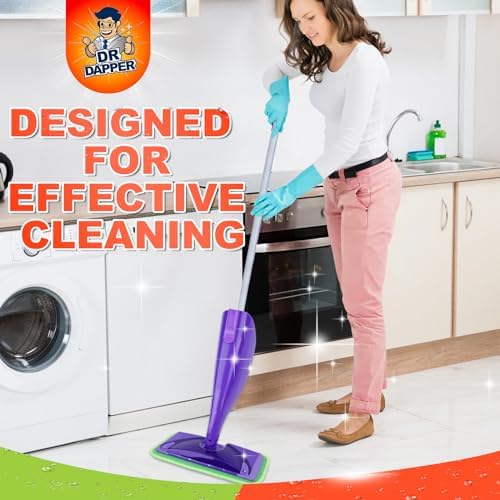 DR DAPPER Reusable Mop Pad Refills 4 Pack