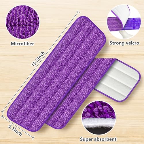 ILAVCOOL 18 Pack Reusable Mop Pads for Swiffer PowerMop