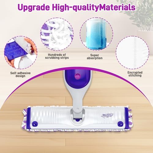 30 Pack Power Mop Refills for Swiffer Multi-Surface Wood Mop