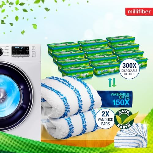 Millifiber Microfiber Mop Pads 4-Pack Swiffer Compatible