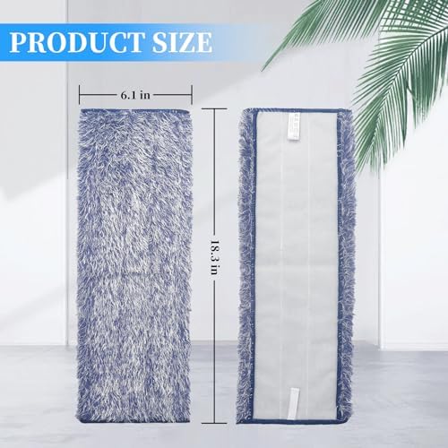 6 Pack Microfiber Mop Pads for Bona - Washable Reusable