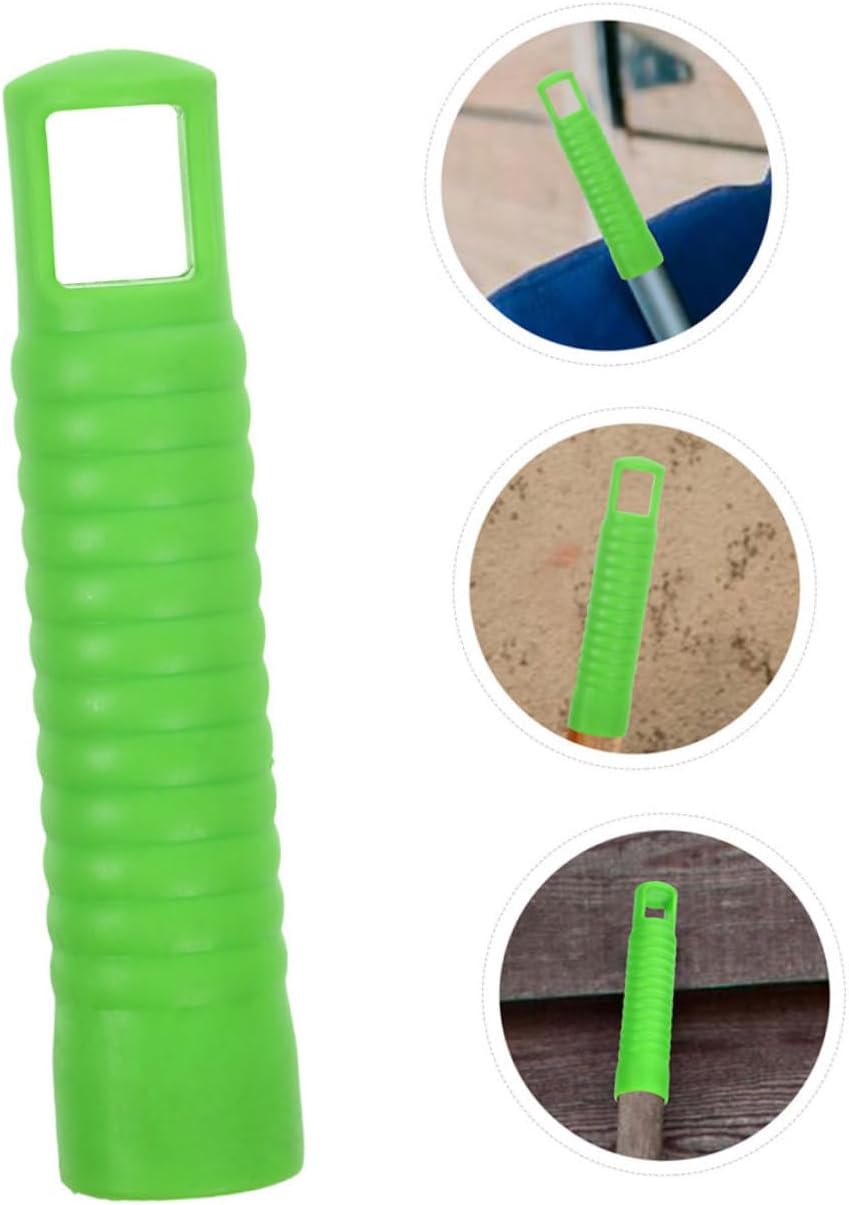 4pcs Mop Handle Attachments with Nonslip Grip and Wall Mount Holder