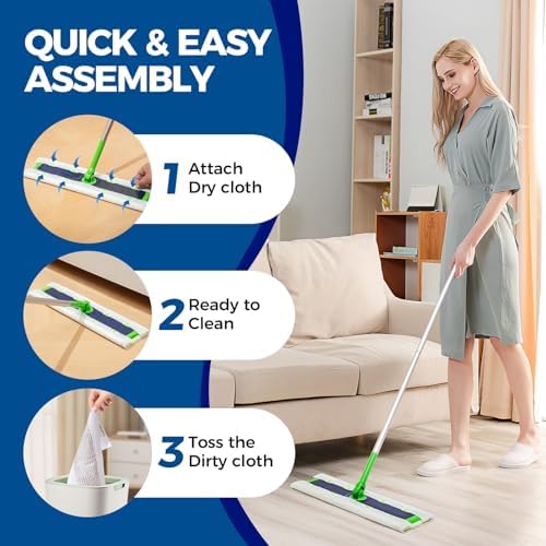 Peachicha XL Dry Mop Refills 40 Count 984x1771 Inch 1