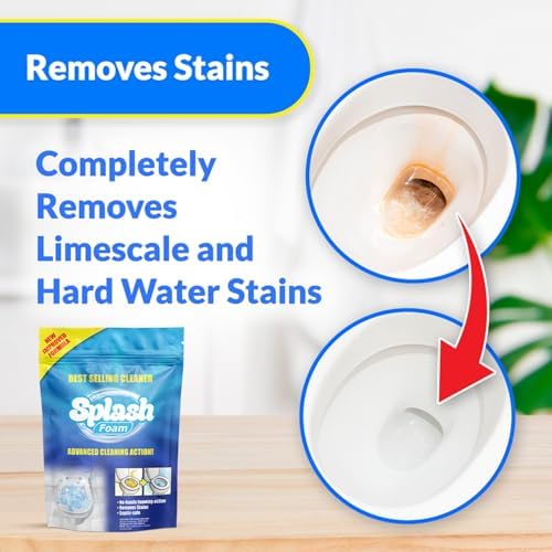 Splash Foam Toilet Cleaner Self Activating Powder