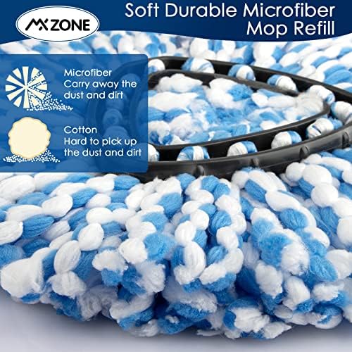 MXZONE Spin Mop Replacement Heads 2 Pack