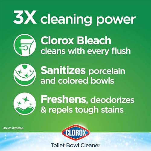 Clorox Ultra Clean Toilet Tablets with Bleach 2 Count 35 Ounces Each