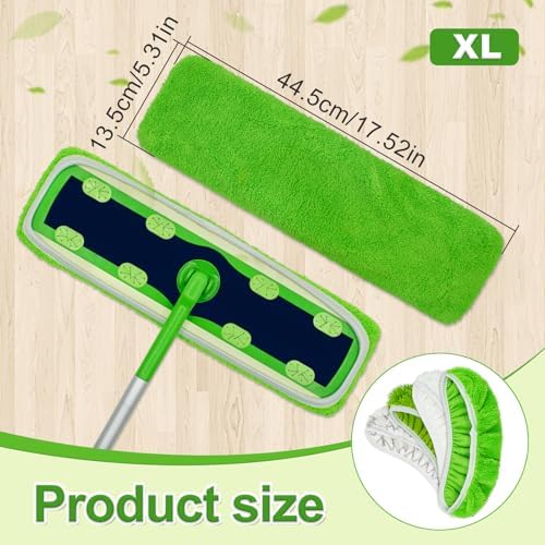 8 Pack Reusable Swiffer XL Mop Pads - Wet Dry Compatible