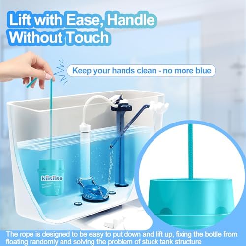 KIISIISO Toilet Bowl Cleaners 6 Pack - Septic Safe Blue Water