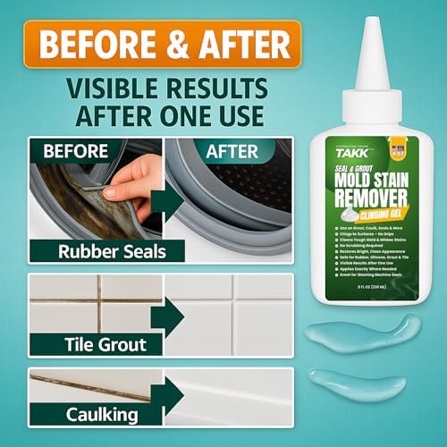 TAKK Mold Stain Remover Gel No Scrub 8oz Made in USA