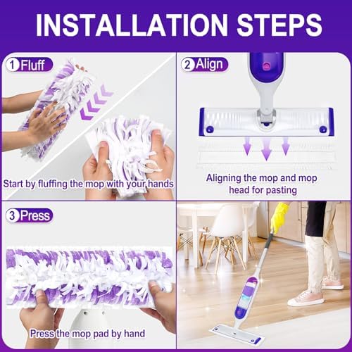 Cafonil Power Mop Pads Refills 36 PCS Multi-Surface
