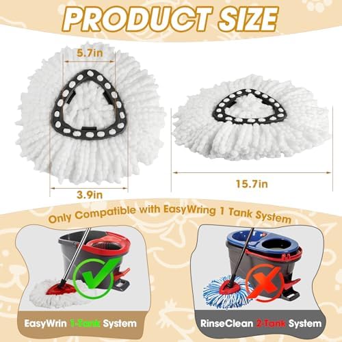 20Pack APOCHON Spin Mop Replacement Heads