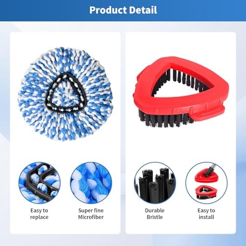 9-Pack Mop Head Refills for O-Cedar RinseClean 2-Tank System