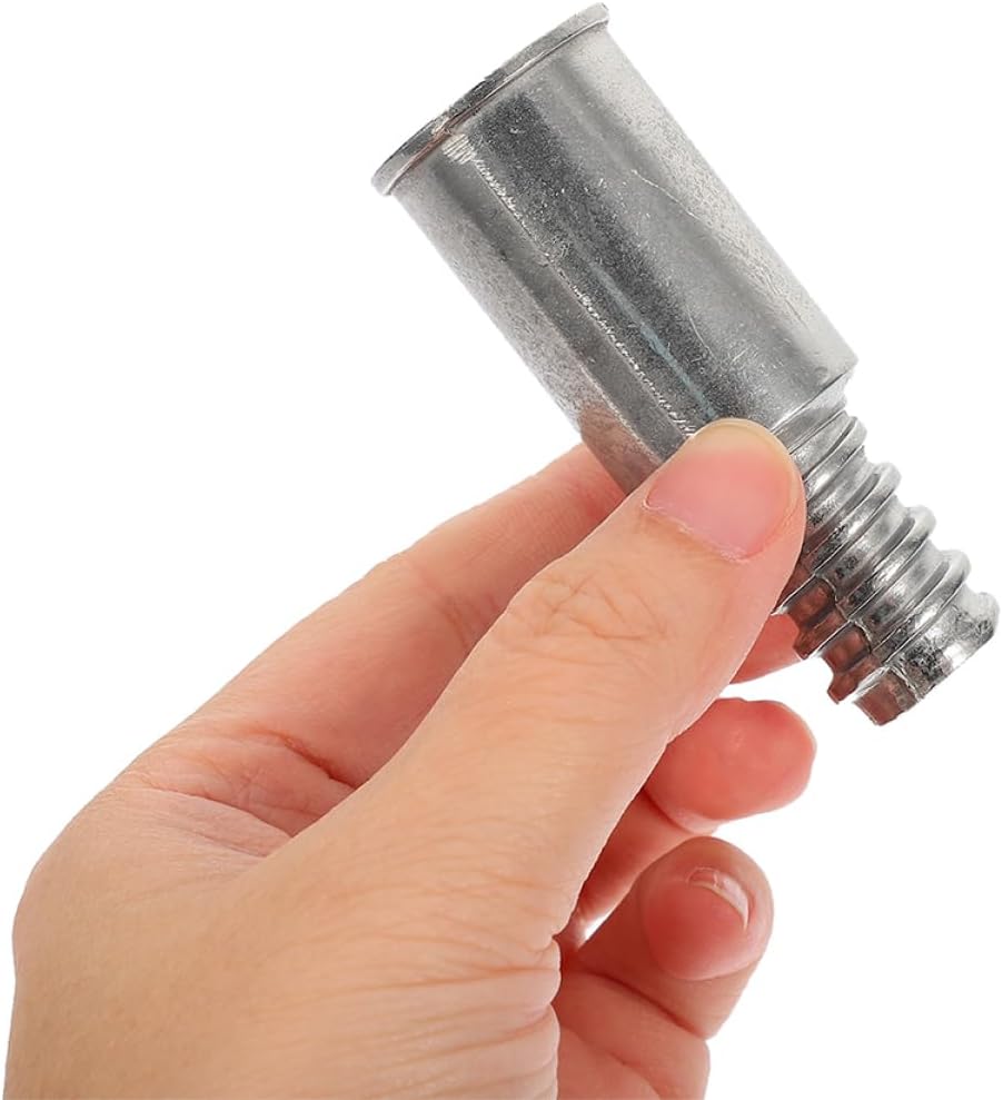 Minkissy 2pcs Threaded Tip Broom Handle Adapter for Metal Poles