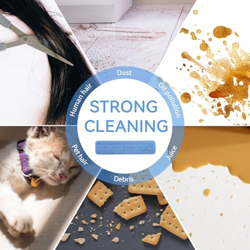 BeiLan 24 Microfiber Mop Pad Refills - 8 Pack Reusable Wet Dry Cleaning Pads