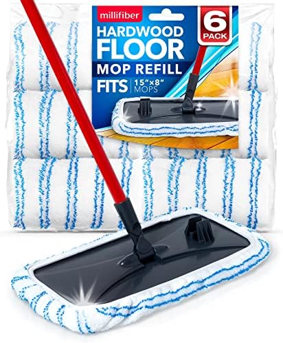 Millifiber Microfiber Mop Refills 15x8 6-Pack
