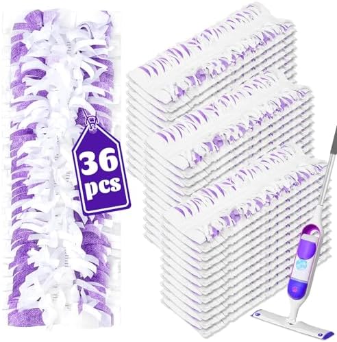 Kusroie 36 Pack Swiffer Power Mop Replacement Pads