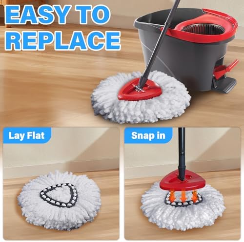 TATAANTY Spin Mop Replacement Head 9-Pack