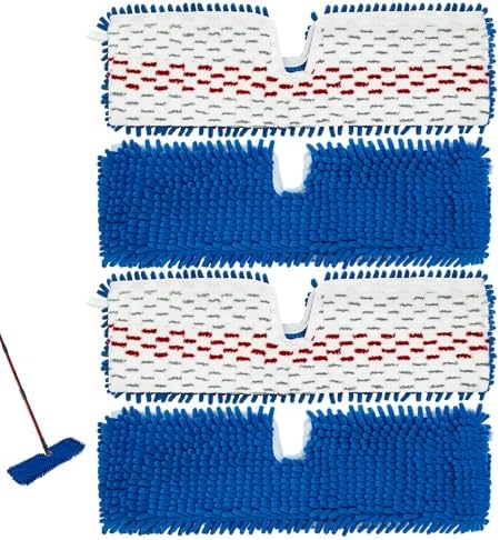 4 Pack Mop Refills for O-Cedar 3-Action Flip Mop