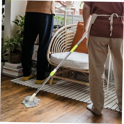Rotating Mop Handle with Detachable Stainless Steel Pole