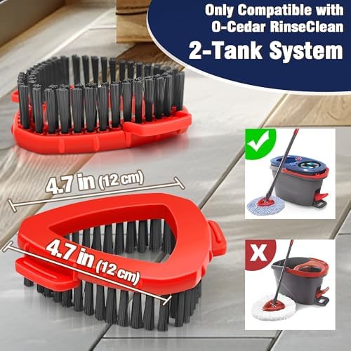 2 Pack Spin Mop Brush for O-Cedar RinseClean 2 Tank System