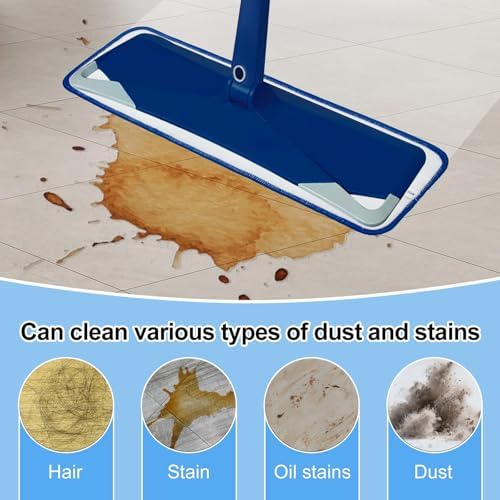 Yuunaie 3 Pack 18 Inch Microfiber Mop Replacement Pads for Bona