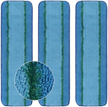 3 Pack Deep Clean Microfiber Pads for Bona Mops